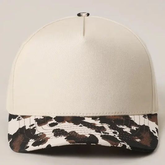 TEELUX - Cotton Structured Hat Blank - COW PRINT