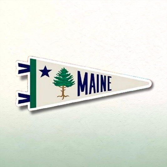 Maine 1901 Adventure Pennant Iron On Patch