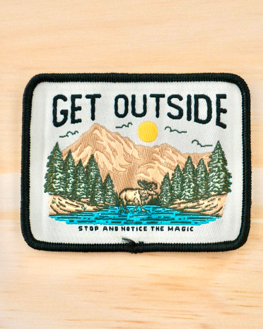 "Get Outside, Stop and Notice the Magic" Sew On Patch