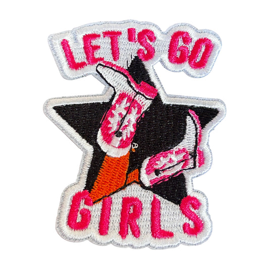 Let’s Go Girls Boots Iron On Patch