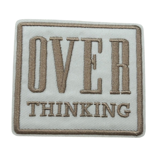 Overthinking Iron On Patch