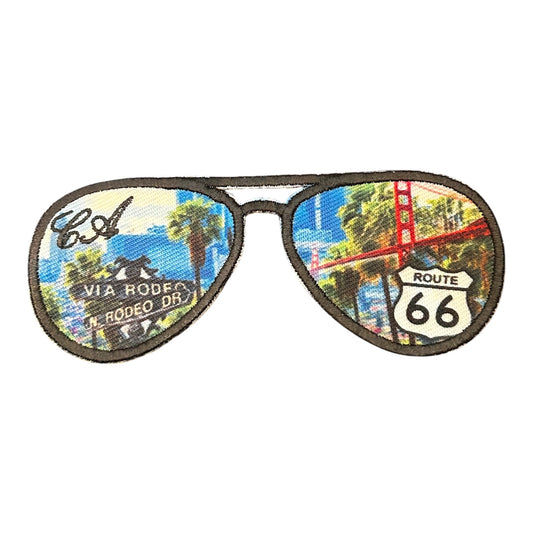 California Sunglasses Iron On Patch