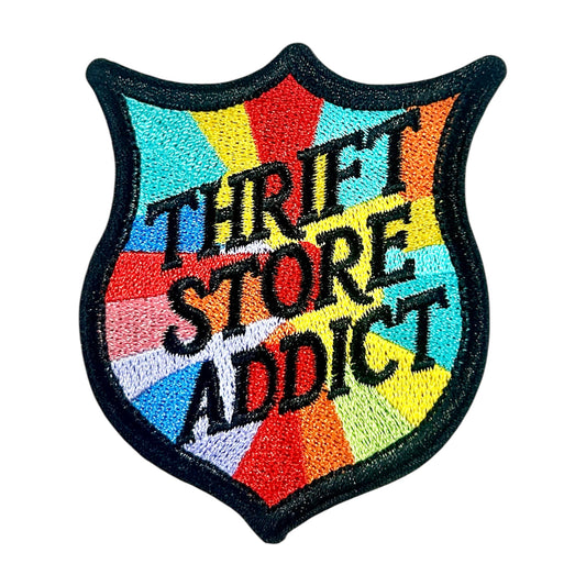 Thrift Store Addict Iron On Patch
