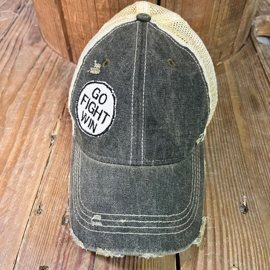 "Go.Fight.Win" Vintage Distressed Unisex Hat