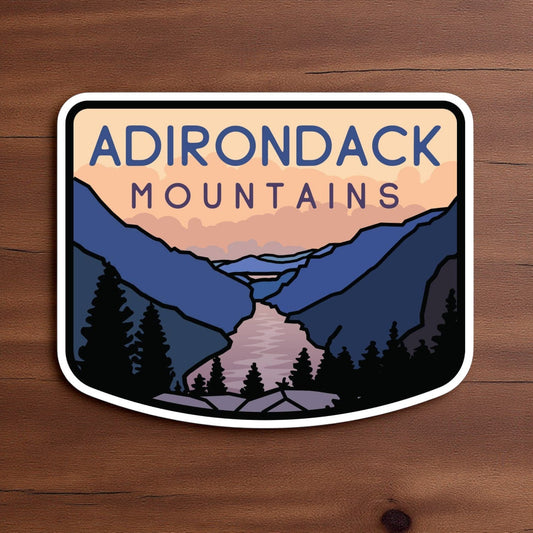 Adirondack Mountains Vinyl Sticker - Wander Together Outfitters