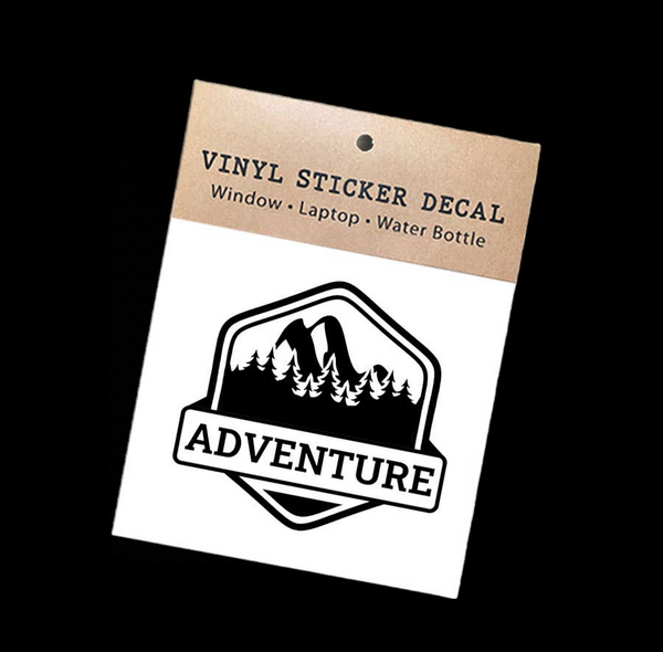 "Adventure" Badge Vinyl Waterproof Sticker