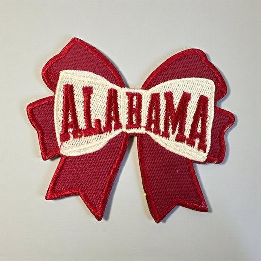 Alabama Bow Iron On Patch - Wander Together Outfitters