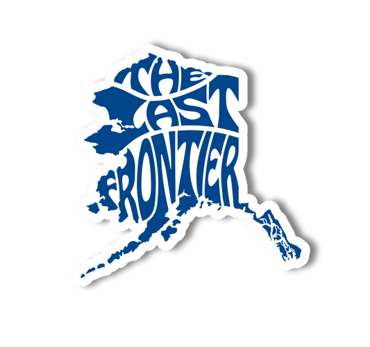 "Alaska, The Last Frontier" Map Sticker - Wander Together Outfitters