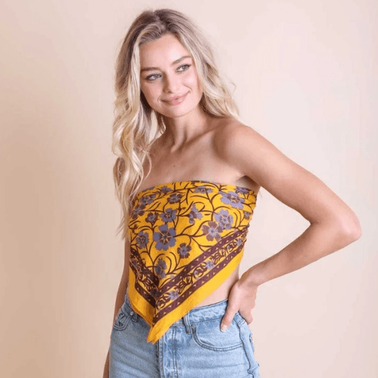 Anemone Oversized Bandana Scarf (SALE) (Various Colors) - Wander Together Outfitters