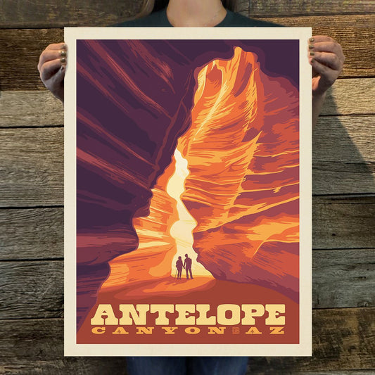 Antelope Canyon, AZ (American Travel) Art Print - Wander Together Outfitters