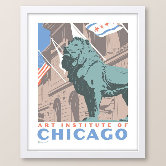 Art Institute of Chicago Lion Print - Wander Together Outfitters