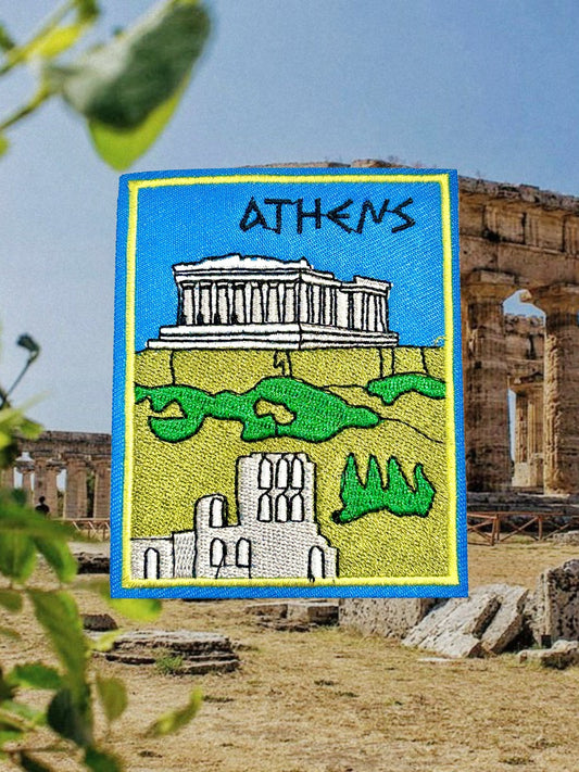 Athens Greece Travel Iron On Patch - Wander Together Outfitters