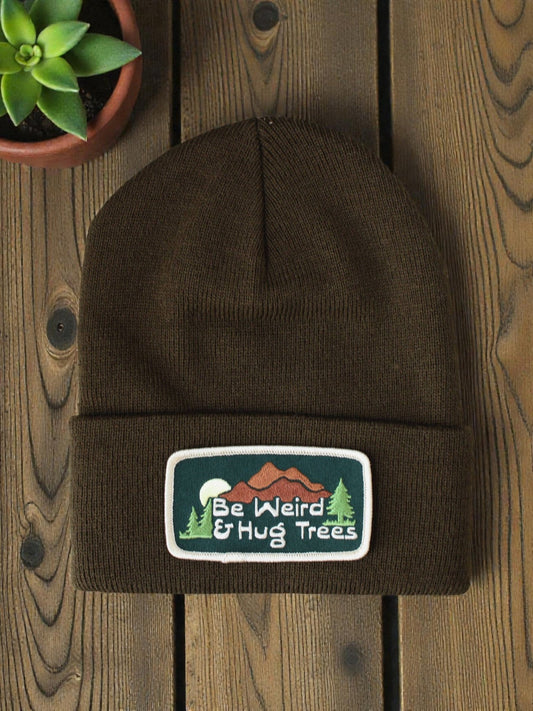 "Be Weird & Hug Trees" Core Acrylic Beanie - Wander Together Outfitters