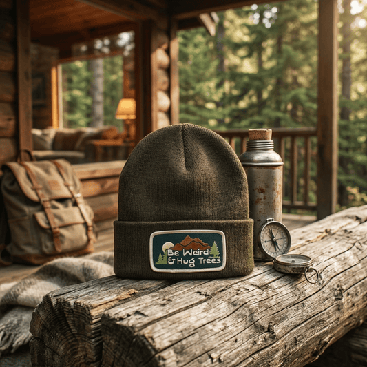 "Be Weird & Hug Trees" Core Acrylic Beanie - Wander Together Outfitters