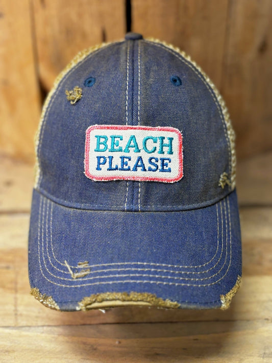 “Beach Please” Hat - Wander Together Outfitters