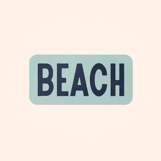 "BEACH" Vinyl Sticker - Wander Together Outfitters