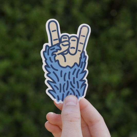 Bigfoot Rock Star Waterproof , UV Resist.Vinyl Sticker - Wander Together Outfitters