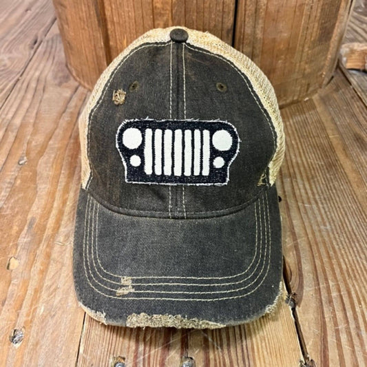 Black Jeep Grill Unisex Cap - Wander Together Outfitters