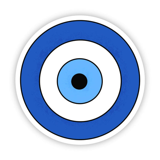 Blue Circle Evil Eye Vinyl Stickers (Various) - Wander Together Outfitters