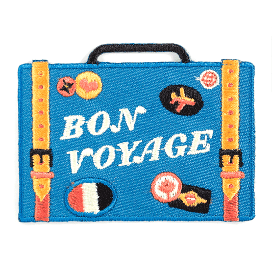 "Bon Voyage" Embroidered Iron - On Patch - Wander Together Outfitters