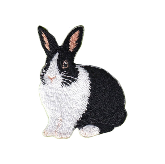 Bunny Rabbit Embroidered Iron On Patch - Wander Together Outfitters