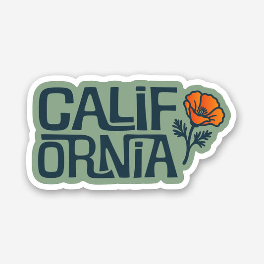 California Poppy Sticker - Wander Together Outfitters
