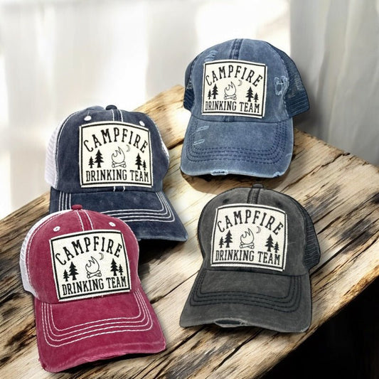 "Campfire Drinking Team" Unisex Hat - Wander Together Outfitters