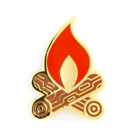 Campfire Enamel Pin - Wander Together Outfitters