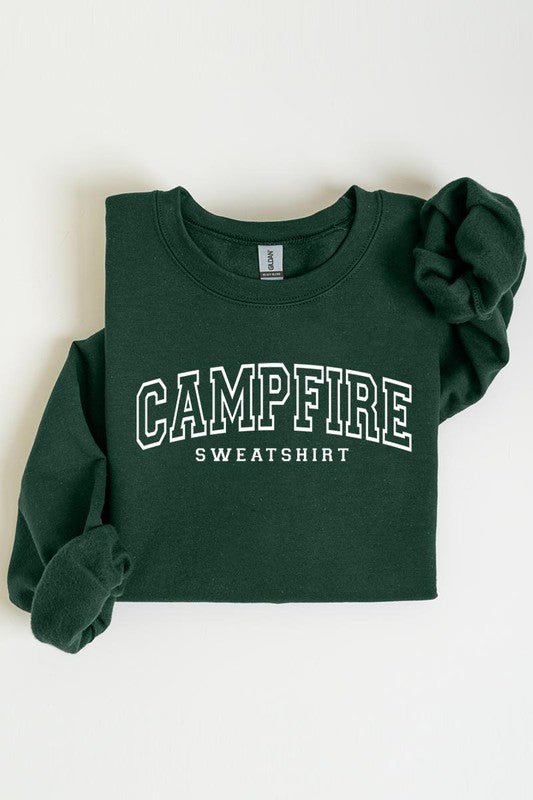 “Campfire Sweatshirt” Fleece Sweatshirts (Various Colors) - Wander Together Outfitters