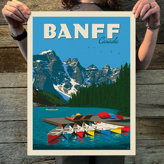 Canada: Banff (World Travel) Art Print - Wander Together Outfitters