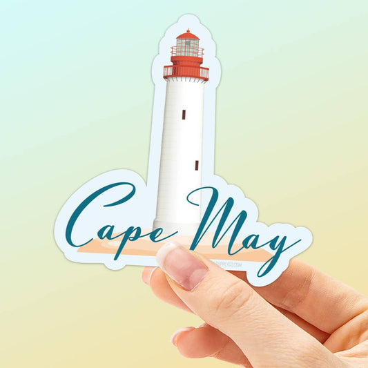 Cape May NJ Sticker with Cape May Lighthouse - Wander Together Outfitters