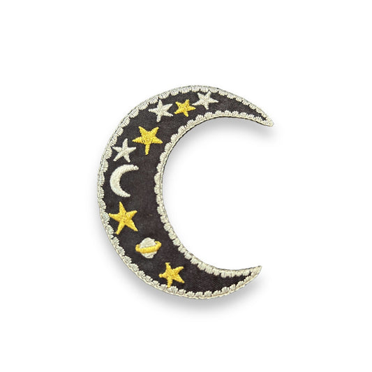 Celestial Moon Embroidered Patch - Wander Together Outfitters