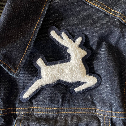 Chenille Stag Deer Iron On Patch - Wander Together Outfitters