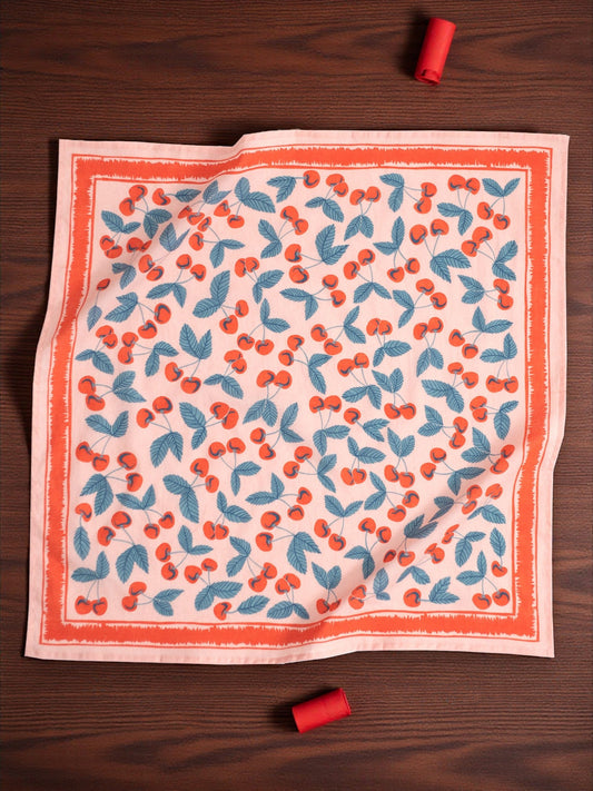 Cherry Print Bandana No.77 - Wander Together Outfitters