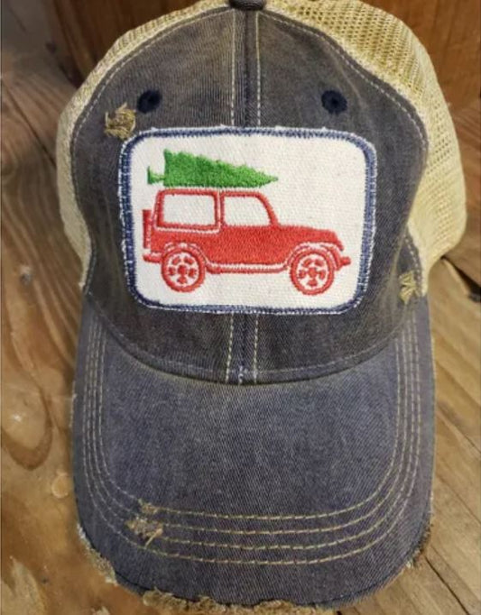 Christmas Jeep Unisex Hat - Wander Together Outfitters