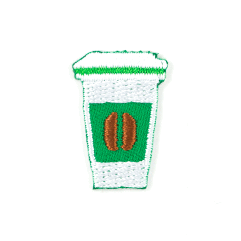 Coffee Cup Embroidered Sticker Patch - Wander Together Outfitters