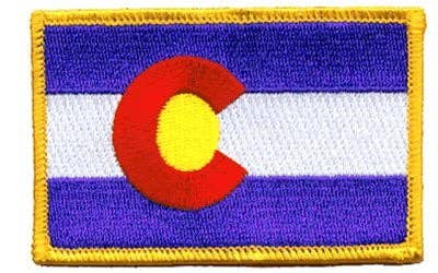 Colorado Flag Embroidered Iron On or Sew On Patch - Wander Together Outfitters