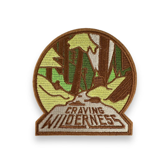 “Craving Wilderness” Large Embroidered Iron On Patch - Wander Together Outfitters
