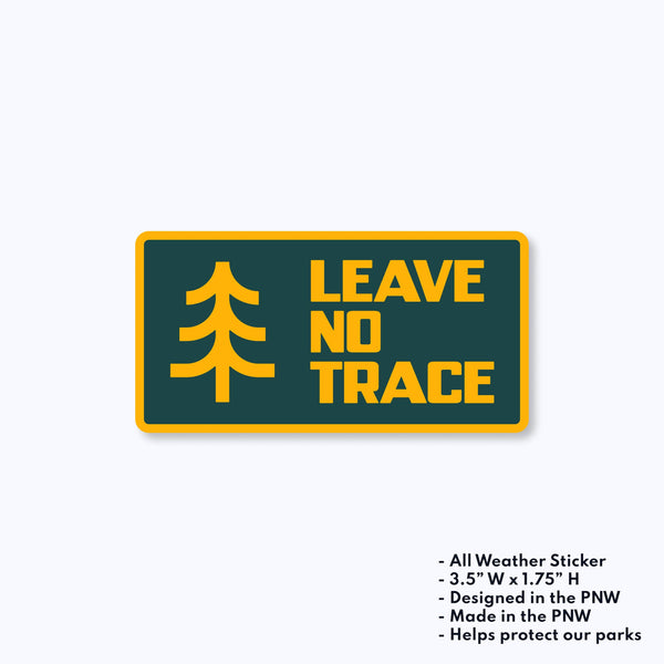 “Leave No Trace” Sticker