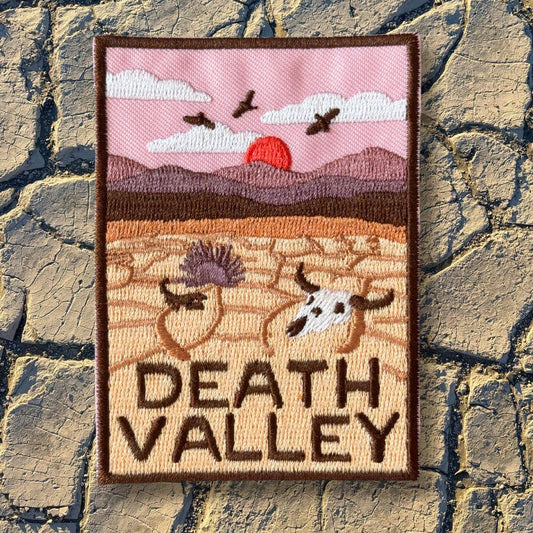 Death Valley Iron On Embroidered Patch - Wander Together Outfitters