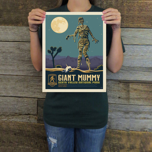 Death Valley National Park: Giant Mummy (Legends & Monsters) Art Print - Wander Together Outfitters