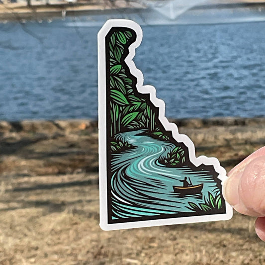 Delaware State Land and Water 3” Vinyl Sticker - Wander Together Outfitters