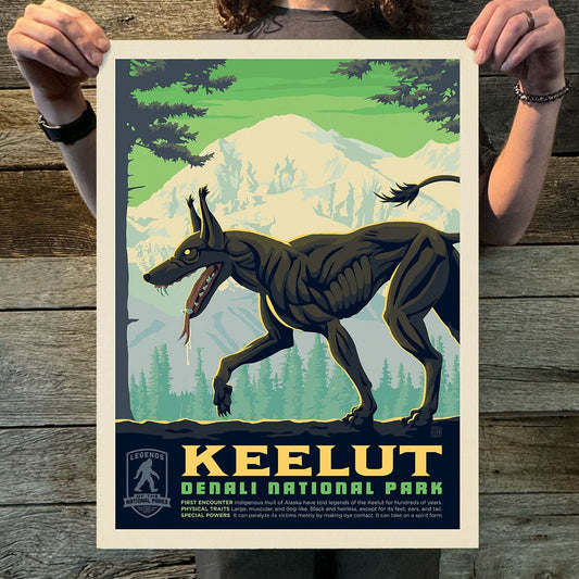 Denali National Park: Keelut (Legends & Monsters) Art Print - Wander Together Outfitters