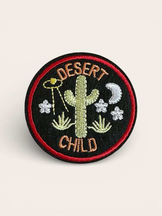 “Desert Child” (Black) Iron On Patch - Wander Together Outfitters