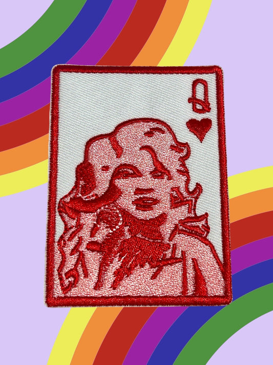 Dolly Parton Queen Of Hearts Iron On Patch - Wander Together Outfitters