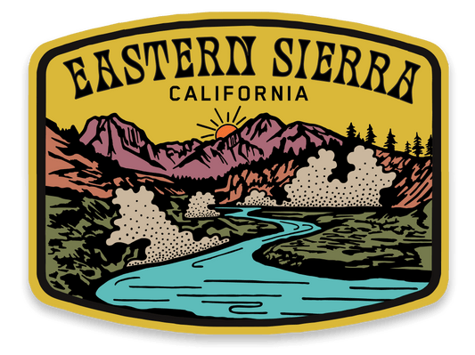 "Eastern Sierra" Hot Creek Geological Site Vinyl Sticker - Wander Together Outfitters
