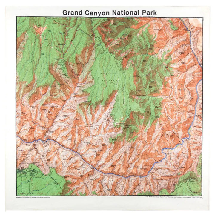 Grand Canyon Map National Park Bandana