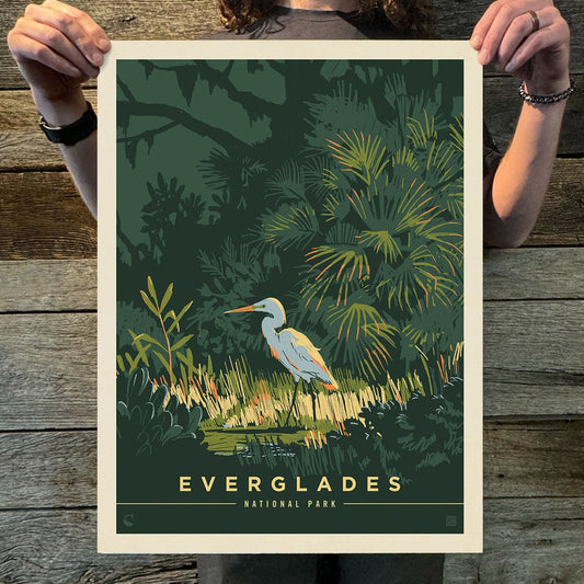 Everglades National Park: Paradise (63 National Parks) Art Print - Wander Together Outfitters