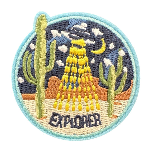 “Explorer” Desert UFO Iron On Patch - Wander Together Outfitters