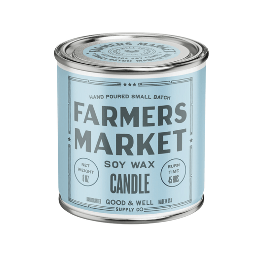 Farmers Market Happy Place Candle (Floral, Ginger, Herbs, Amber) - Wander Together Outfitters